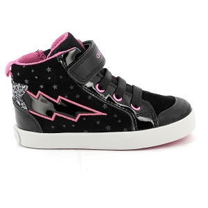 GEOX B KILWI FILLE<br>Noir rose