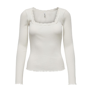 CRUISER XENA LS LACE TOP JRS:Blanc//