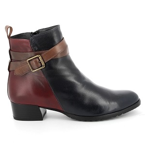 ELIUM 498<br>Marine bordeaux Cuir lisse