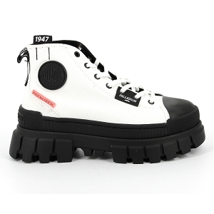 PALLADIUM REVOLT HI TX STAR<br>Blanc noir Toile Canvas
