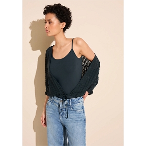 STREET ONE BASIC STRAPS TOP<br>Vert foncé