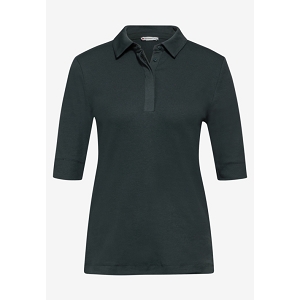  FINE RIB POLO<br>Vert foncé  