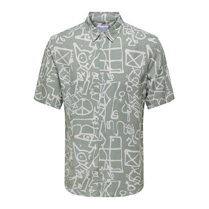 ONLY AND SONS AOPVISCLINSHIRT<br>Pétrole