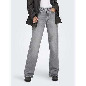 ONLY JUICY HW WIDE LEG REA707 DNM NOOS<br>Gris clair L.32