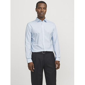JACK AND JONES JPRBLABLACKPOOL PRINT LS SHIRT SN<br>Bleu ciel