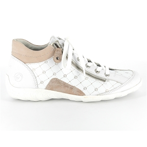 REMONTE R3496<br>Blanc beige Cuir lisse