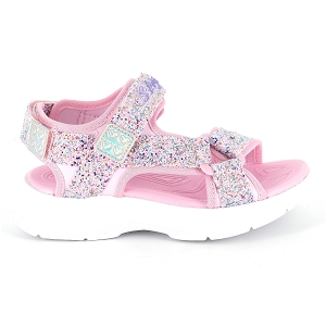 SKECHERS MERKICKSGLITTERYGLAM<br>Gris multi Cuir synthétique