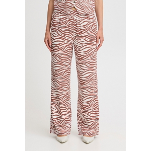 MADISON BYFALAKKA LONG PANTS:Beige orange/Lin/Imprimé