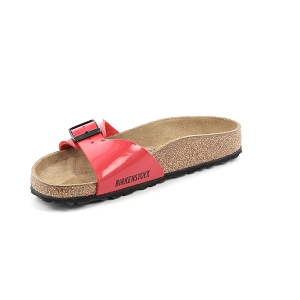 Birkenstock femme madrid rouge cuir vernis chaussures Le carre de la mode