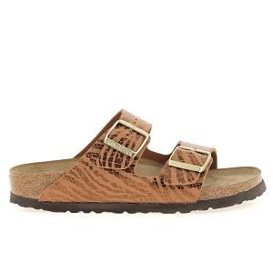 BIRKENSTOCK ARIZONA<br>Marron multi Vernis synthétique