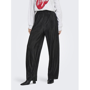 ONLY CLAUDIA PLISSE WIDE PANT PTM<br>Noir