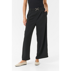 KAFFE DK COMPANY KAILLIS CROPPED PANTS<br>Noir