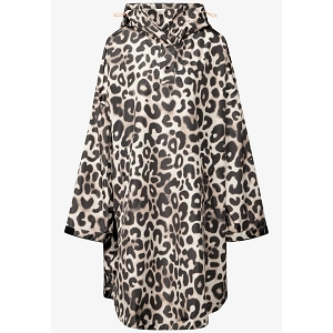  OP_PRINTED RAIN PONCHO<br>Marron  Léopard