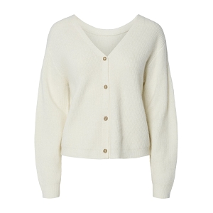 21006903 PCNIBE LS REV DEEP BACK KNIT FC BC:Blanc//