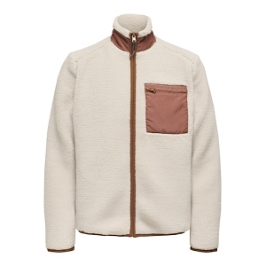 ONLY AND SONS ONSDALLAS LIFE SHERPA JACKET OTW VD<br>Beige