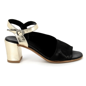 LUNE ET L AUTRE CASABLANCA<br>Noir or Cuir lisse