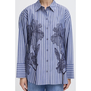 B YOUNG BYFIRAS FLOWER SHIRT<br>Marine multi