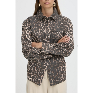 BYKENNA SHIRT<br>Marron multi  Léopard