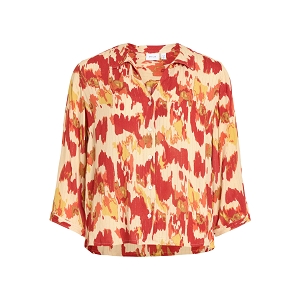 VILA VIMUNTHE CE 34 SHIRT<br>Beige rouge