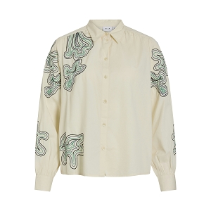 VILA VIULLE LS SHIRTC33<br>Beige multi