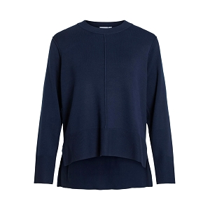 VILA VIOSTRIA ONECK LS KNIT TOPNOOS<br>Marine