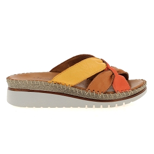 ALTEX ROSALINA<br>Jaune orange Cuir lisse