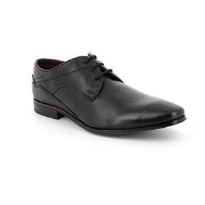 Bottes Bugatti En Cuir Lisse Pour Homme - Noires, à Lacets Et Fermeture éclair Latérale - Confortables Et Style Décontracté - 10
