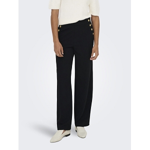 563WALA517 RINA BUTTON PANT JRS NOOS:Noir//