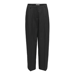 563ESCU527 REINA HW PLEAT STR PINS PANT TLR:Noir//Rayures