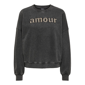  LINDA LS ONECK PRINT CS SWT<br>Anthracite  Inscription
