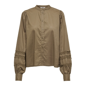 PAM LIFE LS FRILL TOP PTM DOLLY LIFE LS BUTTON TOP WVN:Camel//