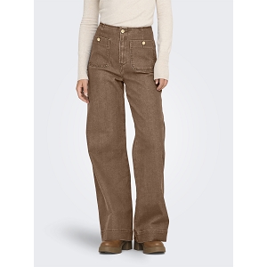 ONLY MADELINE HW WIDE POCKET DNM GUA000<br>Marron