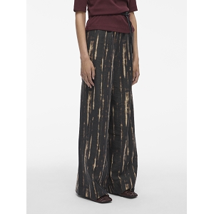 ROUGE EDIT ROUALININE PRINT HW FL WF TROUSER<br>Marron multi