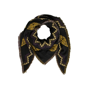 VILA VIFROTILA TRIANGLE SCARFEF<br>Noir jaune