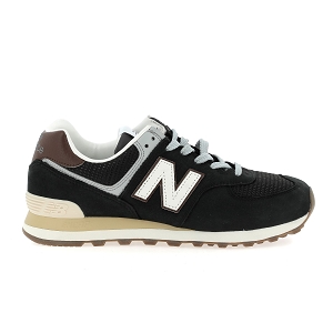 NEW BALANCE 574<br>Noir marron Toile Mesh