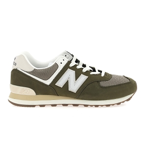 NEW BALANCE 574<br>Kaki beige Toile Mesh