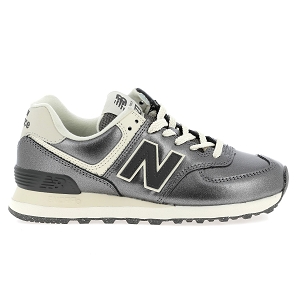 NEW BALANCE 574<br>Plomb beige Cuir synthétique