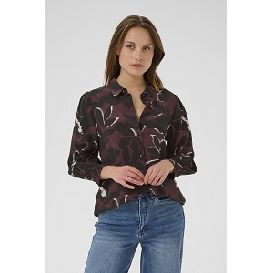 KAFFE DK COMPANY KAMILLE SHIRT<br>Bordeaux multi