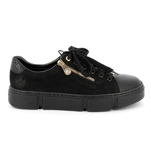 RIEKER N5932<br>Noir or Cuir lisse