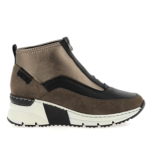 RIEKER N6352<br>Marron bronze Cuir synthétique