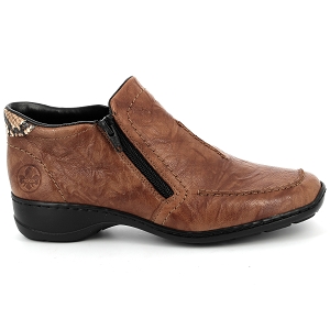RIEKER 58386<br>Camel Cuir lisse