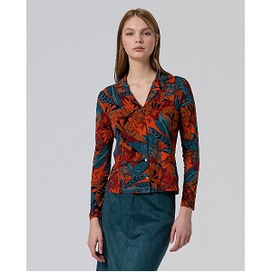  555LAVI117<br>Orange bleu  Imprimé