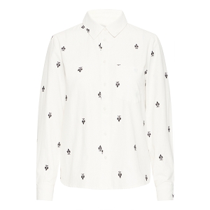 B YOUNG BYHILOU EMB SHIRT<br>Blanc