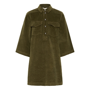 B YOUNG BYDASIK A DRESS<br>Kaki Velours