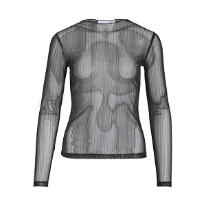 VILA VITURNO FUNNELNECK LS TOP<br>Noir