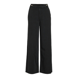 VILA VIDIANA HW WIDE JEANS BLACK KIKI00R<br>Noir Long 32