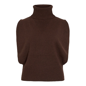 ROUGE EDIT ROUCLEO ROLL NECK KNIT WEST<br>Marron