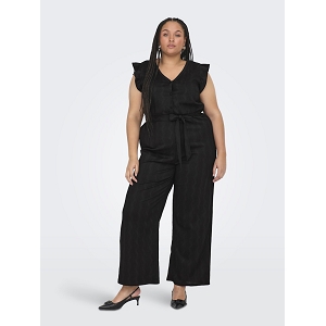  CARDIA SS V NECK JUMPSUIT<br>Noir  
