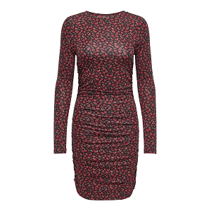 ONLY KODI LS DRESS JRS<br>Noir rouge
