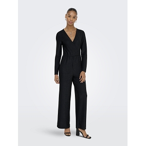  RICH LS GLITTER JUMPSUIT JRS<br>Noir  Paillettes